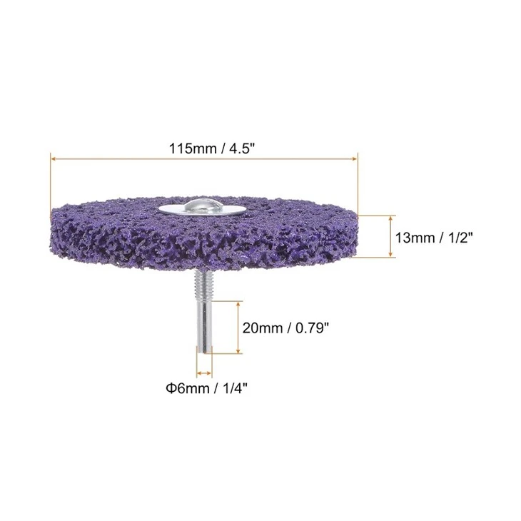 Purple Spindle Clean Strip Disc